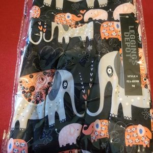 Elephant print leggings